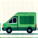 Icono de entrega verde